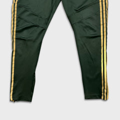 Adidas Climacool Track Pants Mens Large Green Essentials 3 Stripe Training Athletic Jogger