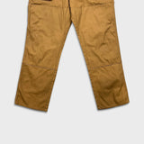 Dickies Pants Mens 40x32 Beige Double Knee Carpenter Hammer Loop Workwear Canvas