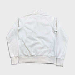 Nike Sportswear Sweatshirt Mens Large White 1/2 Zip Swoosh Athletic Pullover