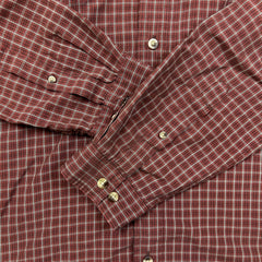 The North Face Shirt Mens Large Red Plaid Button Up Checkered Pocket Long Sleeve