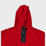 Vintage 90s Chaps Ralph Lauren Fleece Mens Large Red Hooded Pullover Jacket