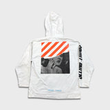 2018 Off-White Photocopy Hooded Sweater Mens Medium White Graphic Hoodie