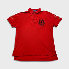 Vintage 90s Polo Ralph Lauren Shirt Mens Large Red Blackwatch Pony Polo Team