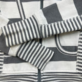 Lululemon Scuba Hoodie Womens Size 2 White Full Zip Striped Hooded Sweater