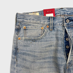 Levis 501 Jeans Mens 32x32 Blue 150th Anniversary Sashiko Boro Patchwork Distressed Denim Pants