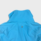 Lululemon Nice Asana Track Top Womens Size 4 Blue Full Zip Yoga Athletic Sweatshirt