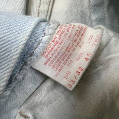 Vintage 90s Levi's 531 Jeans Mens 32x32 Blue Athletic Slim Fit Light Wash Denim Pants