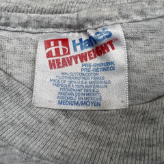 Vintage 90s Expect to Win T Shirt Mens Medium Gray Single Stitched Tee
