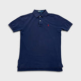 Vintage 90s Polo Ralph Lauren Shirt Mens Small Blue Pony Faded Casual Preppy Tee