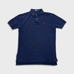 Vintage 90s Polo Ralph Lauren Shirt Mens Small Blue Pony Faded Casual Preppy Tee