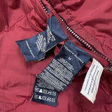 Tommy Hilfiger Jacket Mens Medium Red Reversible Down Puffer Heavy Coat