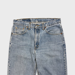 Vintage 90s Levi's 516 Jeans Mens 32x30 Blue Slim Fit Straight Leg Light Wash Denim Pants