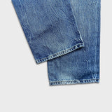 Levi's 501 Jeans Mens 34x30 Blue Original Fit Straight Distress Medium Wash Denim Pants
