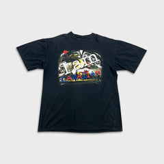 Vintage 90s Bulletin Molson Canadian Beer T Shirt Mens Large Black Faded Tee
