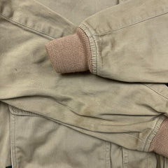 Vintage 90s Polo Ralph Lauren Harrington Jacket Mens Small Beige Full Zip Bomber