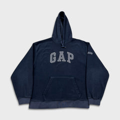 Vintage 90s Gap Fleece Mens Large Blue Spell Out Outdoor Pullover Jacket