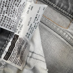 Levi's 541 Jeans Mens 32x29 Grey Athletic Taper Faded Stone Wash Denim Pants