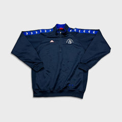Vintage Y2K Kappa Sweatshirt Mens Medium Blue Japan University 1/4 Zip Tracksuit Top