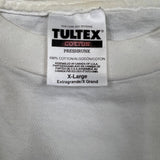 Vintage 90s Atlas World Earth T Shirt Mens XL White Short Sleeve Tultex Tee