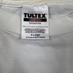 Vintage 90s Atlas World Earth T Shirt Mens XL White Short Sleeve Tultex Tee