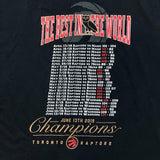 October's Very Own x Raptors The Best In the World Championship T Shirt Mens XL Black NBA Tee