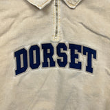 Vintage 90s Dorset Sweatshirt Mens Large Beige 1/4 Zip Faded Washed Pullover