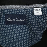 Robert Graham Sweatshirt Mens 2XL Black Full Zip Performance Athleisure Tracksuit Top