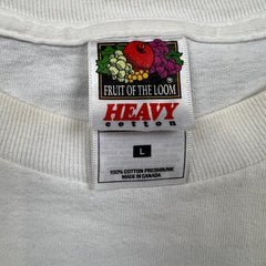 Vintage Y2K Tim Hortons T Shirt Mens Large White Family Bicycle Ride For Charity Tee