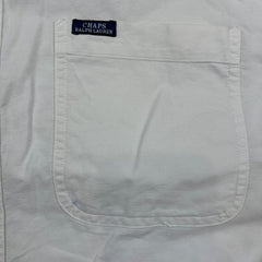 Vintage 90s Chaps Ralph Lauren Shirt Mens Large White Button Up