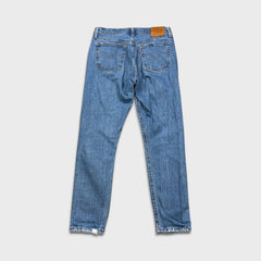 Levi's 501 S Jeans Womens 29x28 Blue Skinny Taper Leg Light Wash Distressed Denim Pants