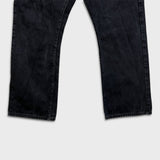 Levi's 517 Bootcut Jeans Mens 38x30 Black Dark Wash Red Tab Faded Denim Pants