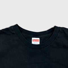 Supreme x Hanes Blank T Shirt Mens Large Black Classic Short Sleeve Tee