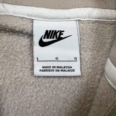 Nike Sportswear Georgetown Hoyas Hoodie Mens Large Beige 1/2 Zip University NCAA