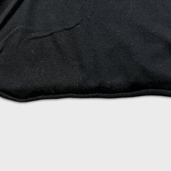 True Religion T Shirt Mens Large Black World Tour Horseshoe Cropped Short Sleeve Tee