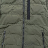 Moose Knuckles Heavy Jacket Mens Large Green Puffer Down Full Zip Coat