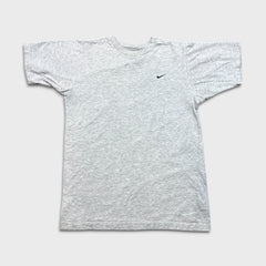 Vintage 90s Nike Sportswear T Shirt Mens Small Gray Swoosh Short Sleeve Tee