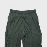 Lululemon Metropolis Maven High Rise Crop Womens Size 14 Gray Sage Pants