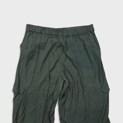Lululemon Metropolis Maven High Rise Crop Womens Size 14 Gray Sage Pants