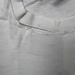 Vintage 90s Ocean Pacific Sleeveless T Shirt Mens Large White Thrashed Beach Surfing