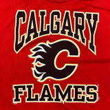 Vintage Y2K Calgary Flames T Shirt Mens XL Red Sportswear NHL Hockey Tee