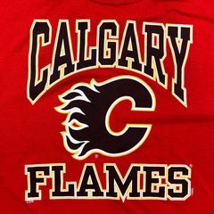Vintage Y2K Calgary Flames T Shirt Mens XL Red Sportswear NHL Hockey Tee