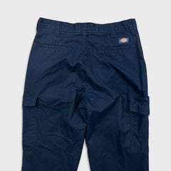 Dickies Pants Mens 32x32 Blue Flex Regular Straight Workwear Chino Cargo Trouser