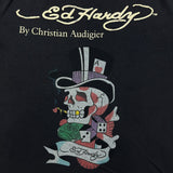 Vintage Y2K Don Ed Hardy Christian Audigier T Shirt Mens Large Black Skull Graphic Tee