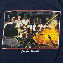 Vintage New York Yankees T Shirt Mens Large Blue Funny MLB Baseball Tee