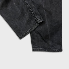 Levi's 512 Jeans Mens 36x32 Black Slim Taper Leg Dark Wash Mid Rise Stretch Denim Pants