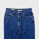 Levi's Mom Jean Womens 25x28 Blue Medium Wash High Rise Taper Leg Denim Pants