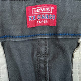 Levi's XX Cargo Taper Pants Mens 30x32 Gray Faded Stretch Chino Twill Trouser