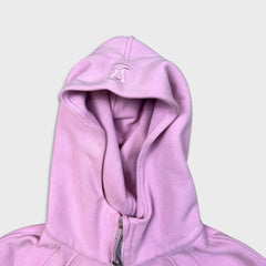 Lululemon Scuba Oversized 1/2 Zip Hoodie Womens Medium Pink Hooded Sweater
