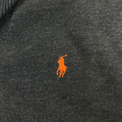 Vintage 90s Polo Ralph Lauren Shawl Collar Sweatshirt Mens XL Blue Pony Pullover