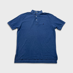 Vintage 90s Polo Ralph Lauren Shirt Mens XL Blue Preppy Pony Casual Short Sleeve